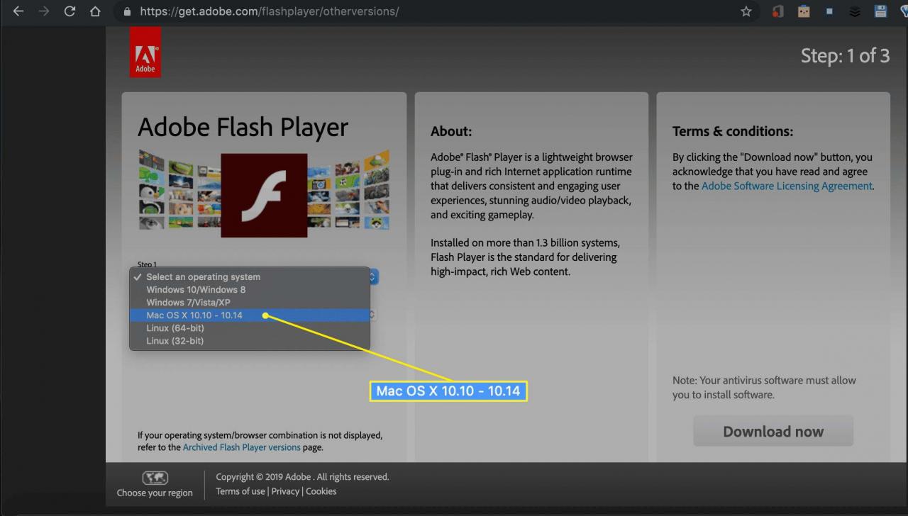 updated adobe flash player for mac